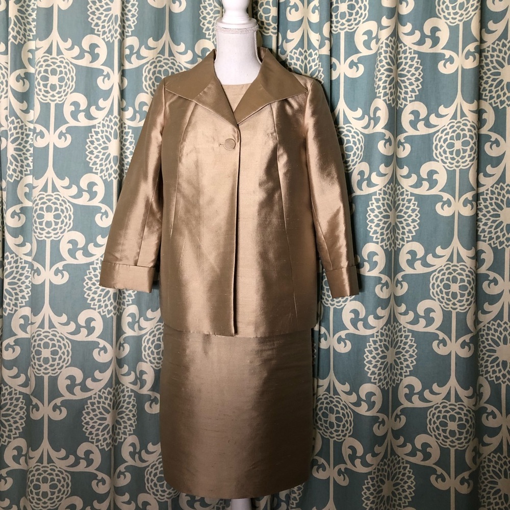 Vintage Talbots Taffeta Dress & Jacket